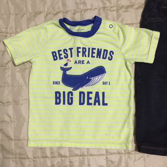 Carter's T-Shirt and Leggings - Picture 2 of 3